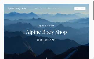 Alpine Body Shop Inc website