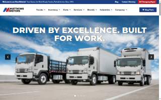 Matthews Motors - Commercial Truck Sales, Parts and Repairs website