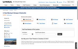 U-Haul Moving & Storage of Dentsville website