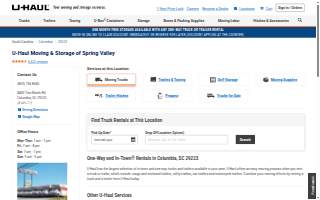 U-Haul Moving & Storage of Spring Valley website