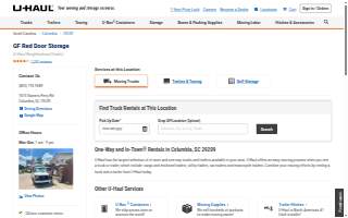 U-Haul Neighborhood Dealer of Columbia website