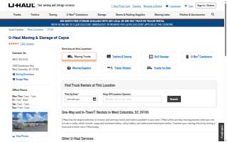 U-Haul Moving & Storage of Cayce website