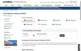 U-Haul Moving & Storage at Sandhill website
