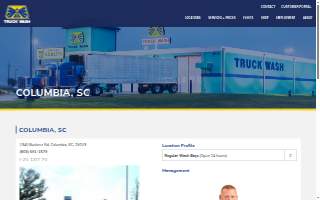 Blue Beacon Truck Wash of Columbia website