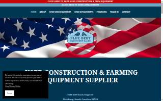 Blue Best Equipment Sales website