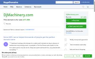 D & J Machinery & Rigging website