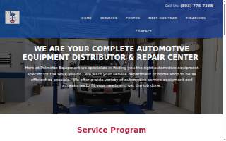 Palmetto Equipment Sales & Services website