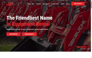 TEC Equipment Rental website