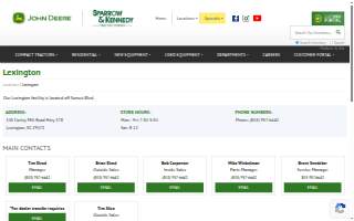 Sparrow & Kennedy Tractor Company of Lexington website