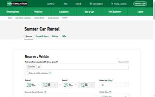 Enterprise Rent-A-Car of Sumter website