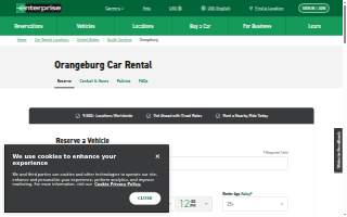 Enterprise Rent-A-Car of Orangeburg website