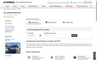 U-Haul Neighborhood Dealer of Lexington website