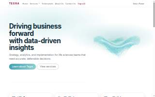 Tegra Analytics website