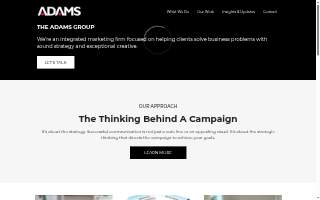 The Adams Group website