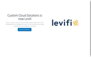Custom Cloud Solutions website