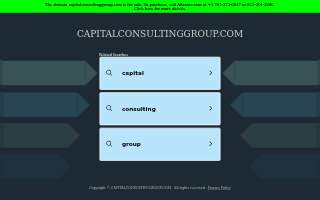 Capital Consulting Group website