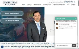 Anastopoulo Law Firm of Columbia website