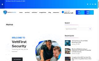 VettFirst Security website