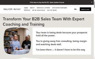 NO BS Sales School website