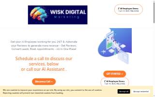 Wisk Digital Agency website