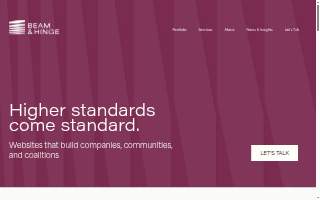 Beam & Hinge website