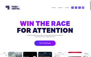 Push Digital website