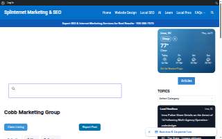 Cobb Marketing Group website