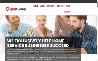 Spark Local Marketing of Greenville website