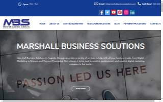 Marshall Business Solutions website
