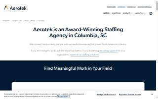 Aerotek of Columbia website