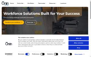 Onin Staffing of West Columbia website