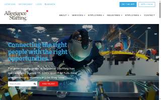 Allegiance Staffing of Columbia website