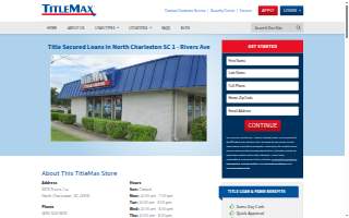 TitleMax Title Loans of North Charleston website