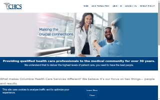 Columbia Health Care Services of South Carolina website