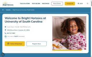 Bright Horizons at University of South Carolina website