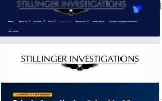 Stillinger Investigations Inc. website