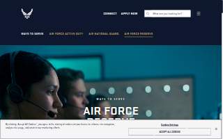 Air Force Reserve Recruiting Center website