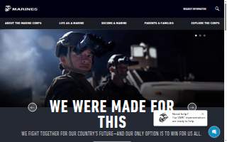 US Marine Corps Recruiting Station COLUMBIA website
