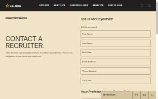 Simpsonville Army Recruiting Office website
