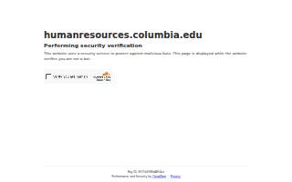 Columbia University Human Resources website