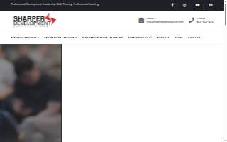 Sharper Development Solutions website