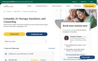 Thriveworks Counseling & Psychiatry Columbia website