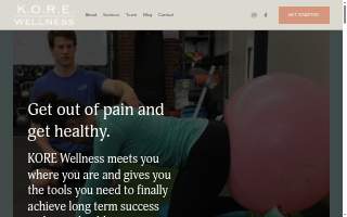 KORE Wellness of Columbia website