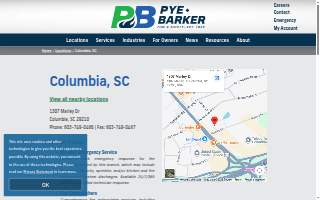 Pye-Barker Fire & Safety of Columbia website