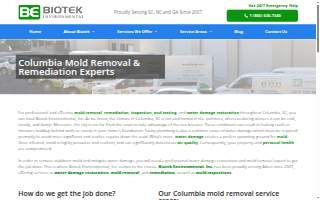 Biotek Environmental Mold Removal Columbia SC website