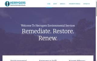Herrygers Environmental Services website