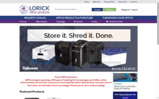 Lorick Office Products website