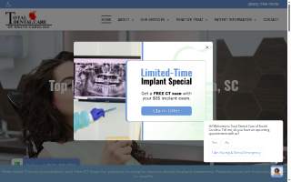Total Dental Care of South Carolina website