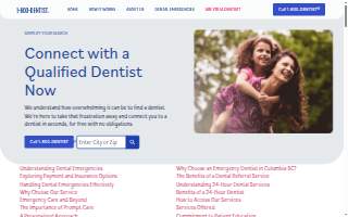 1800 Emergency Dentist Columbia 24 Hour website