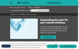 Family Dental Care of Spring Valley website
